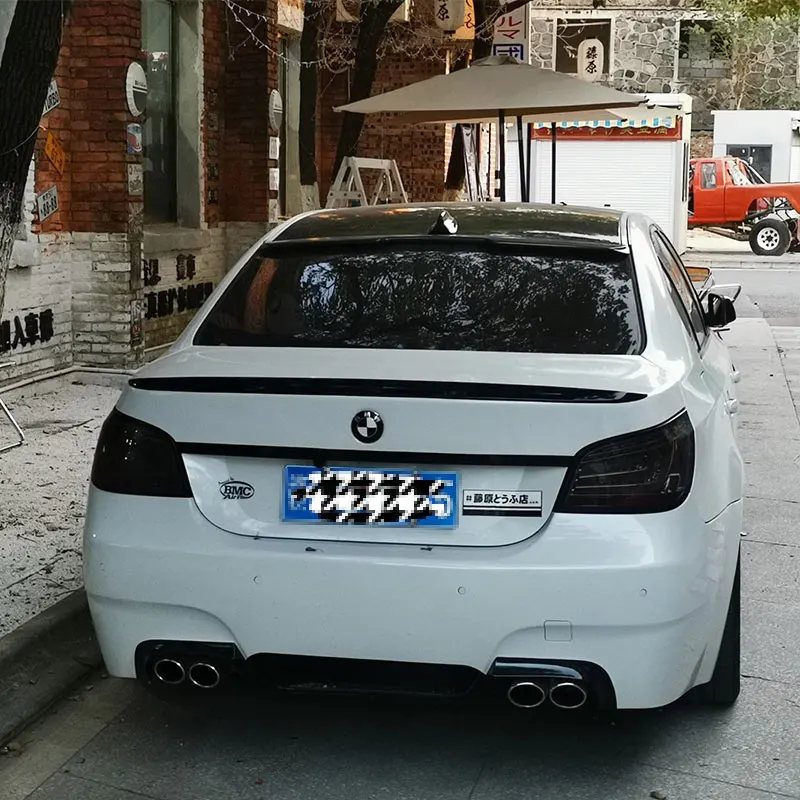 Per Bmw E60 2005-2010 520 523Li 525Li E60 M5 Style Materiale Abs Di Alta Qualità Auto Tail Primer Colore Spoiler Posteriore Auto Styling