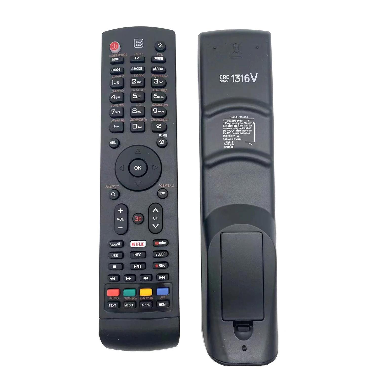 Universale Smart Tv Remote Controller Per Hyasong Hyundai Hisense Haier Dishtv Intex Int-X Izum Irt Lpjpl Lripl