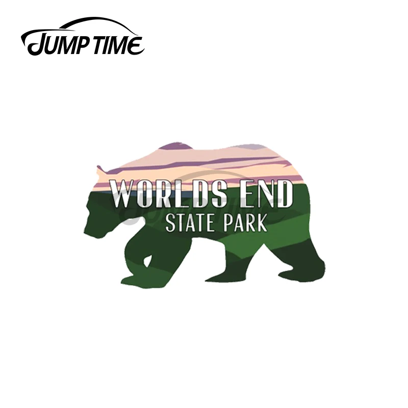Tempo Di Salto 13X9.9Cm Per 1_Gulvista Orso Astratto Adesivo Per Auto Van Laptop Decal Camper Silhouette Windows Auto Jdm Accessori