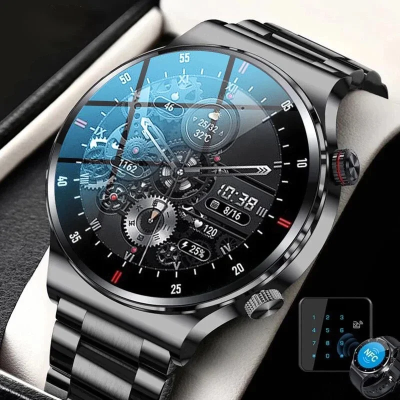 2023 New Smart Watch Men Large Screenbig Battery Fitness Tracker Bluetooth Call Sports Smartwatch Man Per Apple Iphone Xs Max