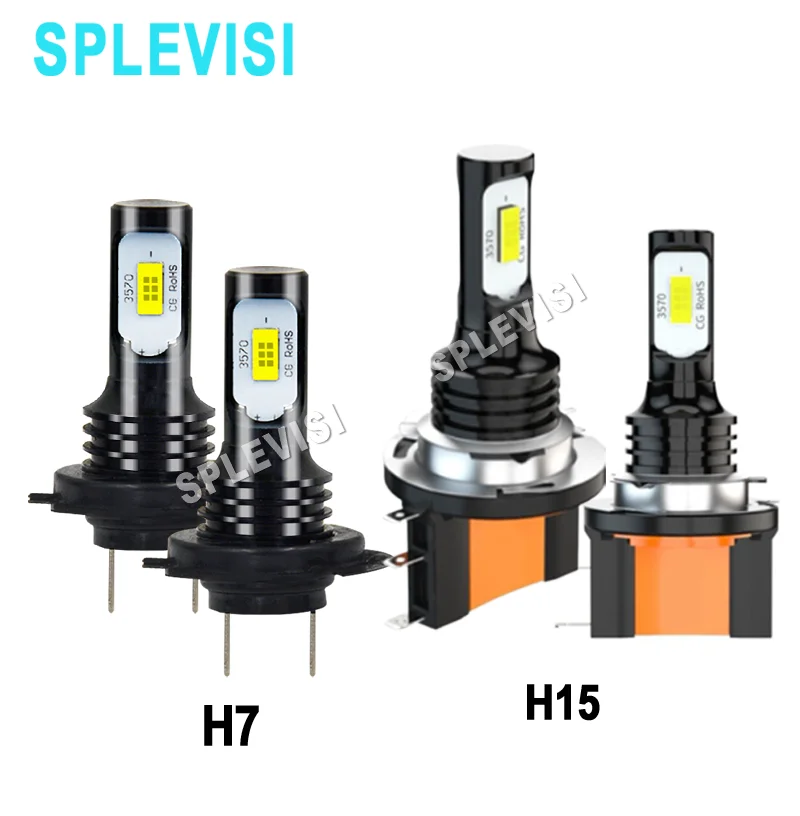 H15 H7 Lampadine Per Fari Principali/Immerse Hid White Conversion Kit 6000K Fit Foir Audi A3 8V 2014-2020 Audi A1 2015-2019