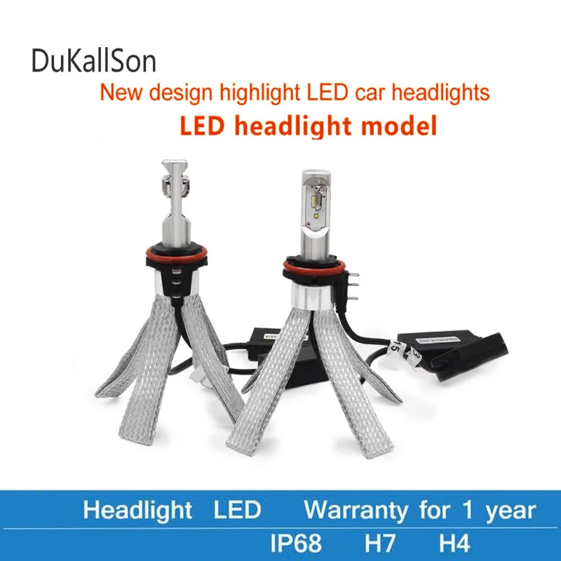 H15 H1 H7 H11 H4 H7 Led H1 Auto H7 Led Auto Faro Dell'Automobile Della Lampada Della Lampadina H15 Ha Condotto Le Lampadine Di Nebbia Luce