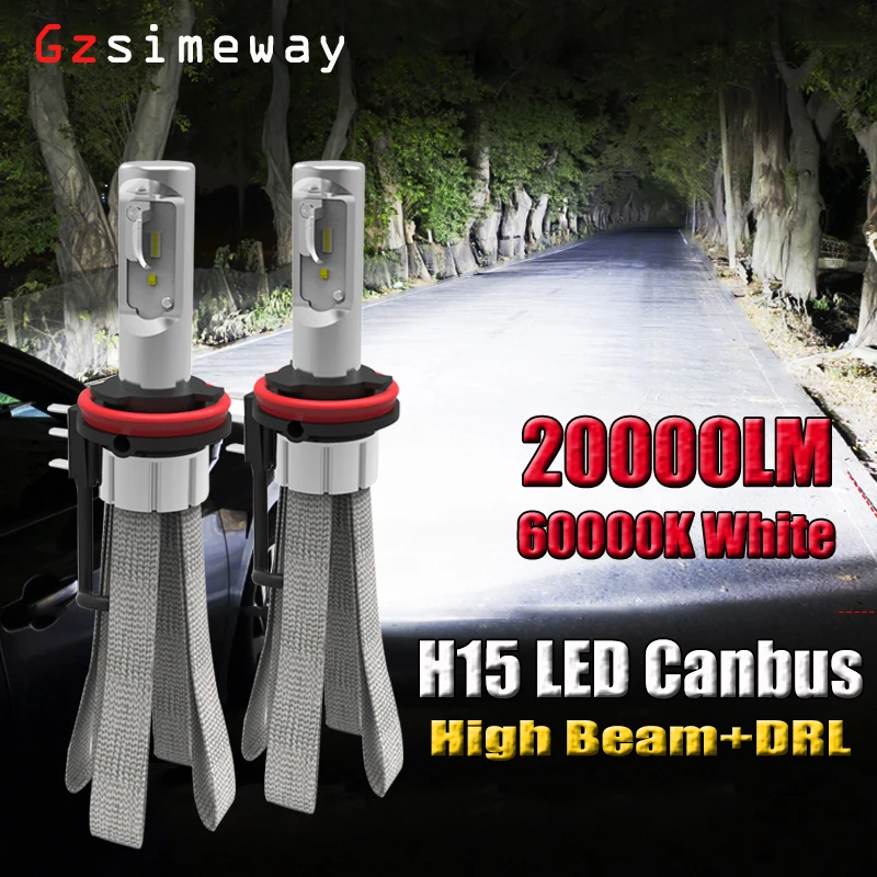 2X 8C 80W 8000Lm 9004 9007 Auto Ha Condotto Il Faro 12V 6000K H4 H7 H11 H13 H15 D2H 9004 9007 Canbus No Errore Circuito Integrato Di Epistar Lampade P