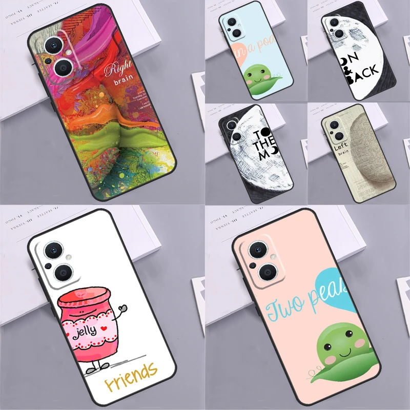 Coppie Amanti Best Friends Cover Funda Per Oppo Reno 8 Lite 5 6 7 3 4 2Z 8T Oppo Find X6 X5 Pro X2 X3 Neo Lite Case
