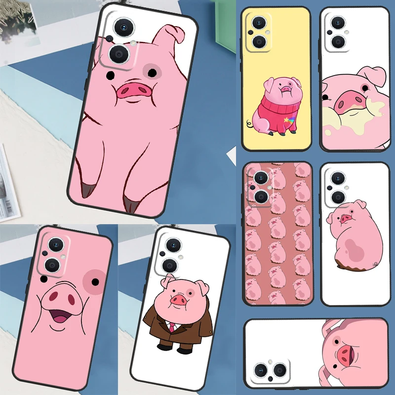 Simpatica Custodia Rosa Kawai Pig Per Oppo Find X3 X2 Neo X5 Lite X6 Pro Reno 8T 2Z 4Z 5Z 3 4 5 6 7 8 Lite Cover Shell
