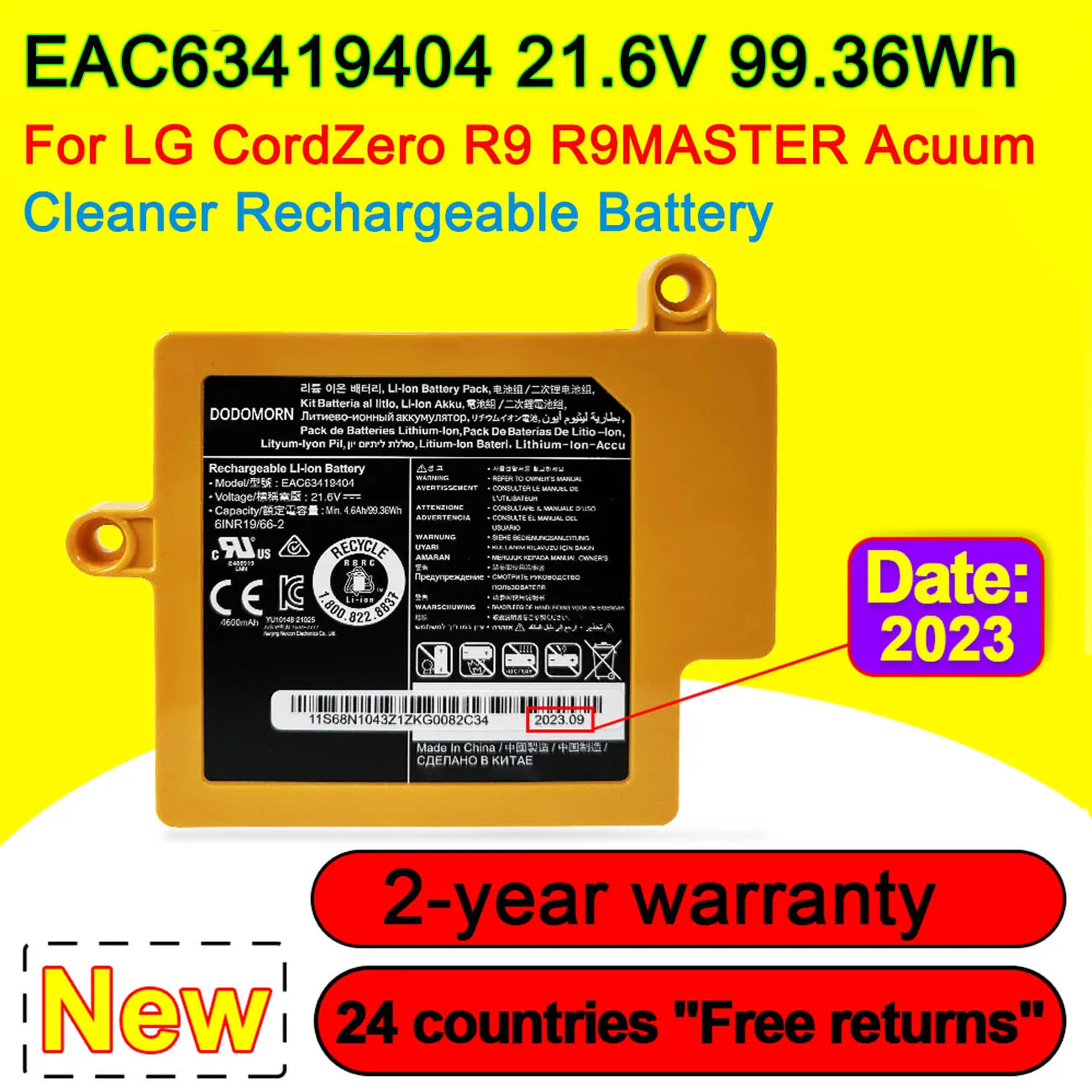 Per Lg Cordzero R9 R9Master Acuum Cleaner Battery Muslimatexmuslimatexmuslimatexmuslimah 4.6Ah