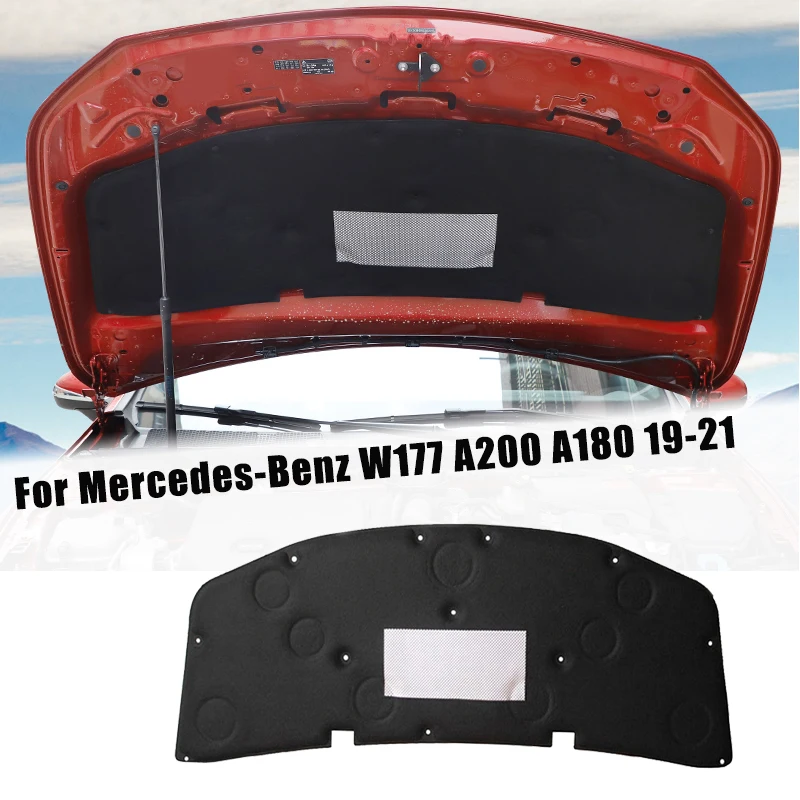 Per Mercedes-Benz Classe A W177 A200 A180 2019-2021 Cofano Motore Anteriore Isolamento Termico Fonoassorbente Batuffolo In Cotone Fonoassorbente