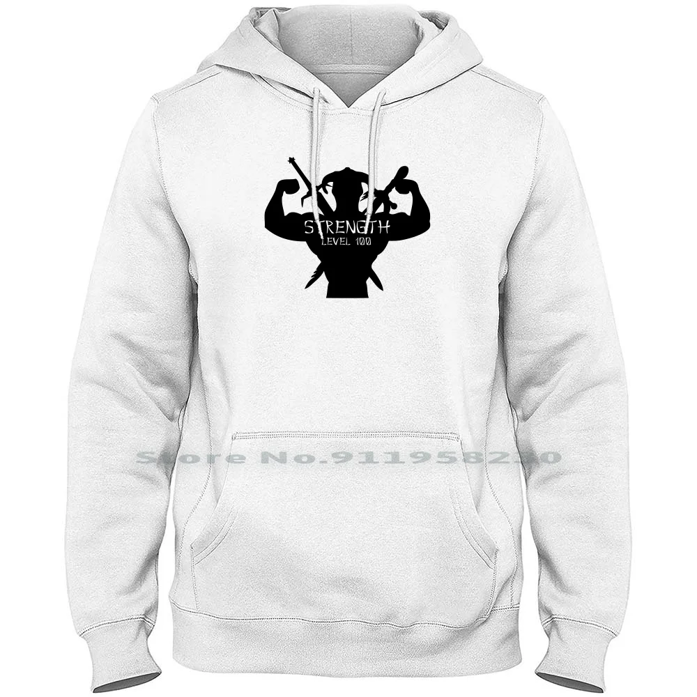La Forza Del Maglione Con Cappuccio Da Uomo Di Livello Massimo 6Xl Big Size Cotton Strength Video Music Movie Level Games Tage Max Eve Age Art Ny