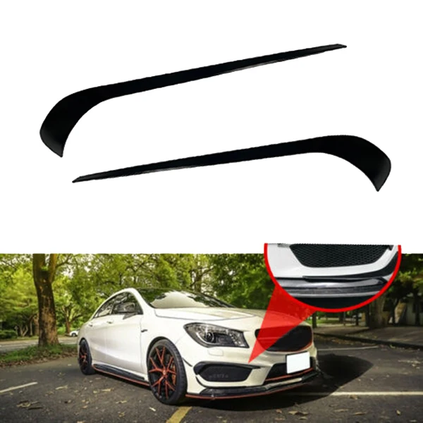 Car Front Bumper Splitter Spoiler Trim For Mercedes W117 C117 Cla Class Cla45 Cla200 Cla220 Cla250 Cla260 Amg 2013-2015