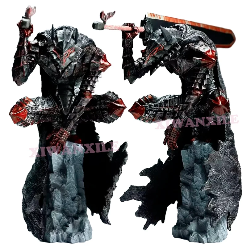 25Cm Berserk Buds L Anime Figure Berserker Armor L Action Figure Berserk Black Spadaccino Figurine Collection Model Doll Toys