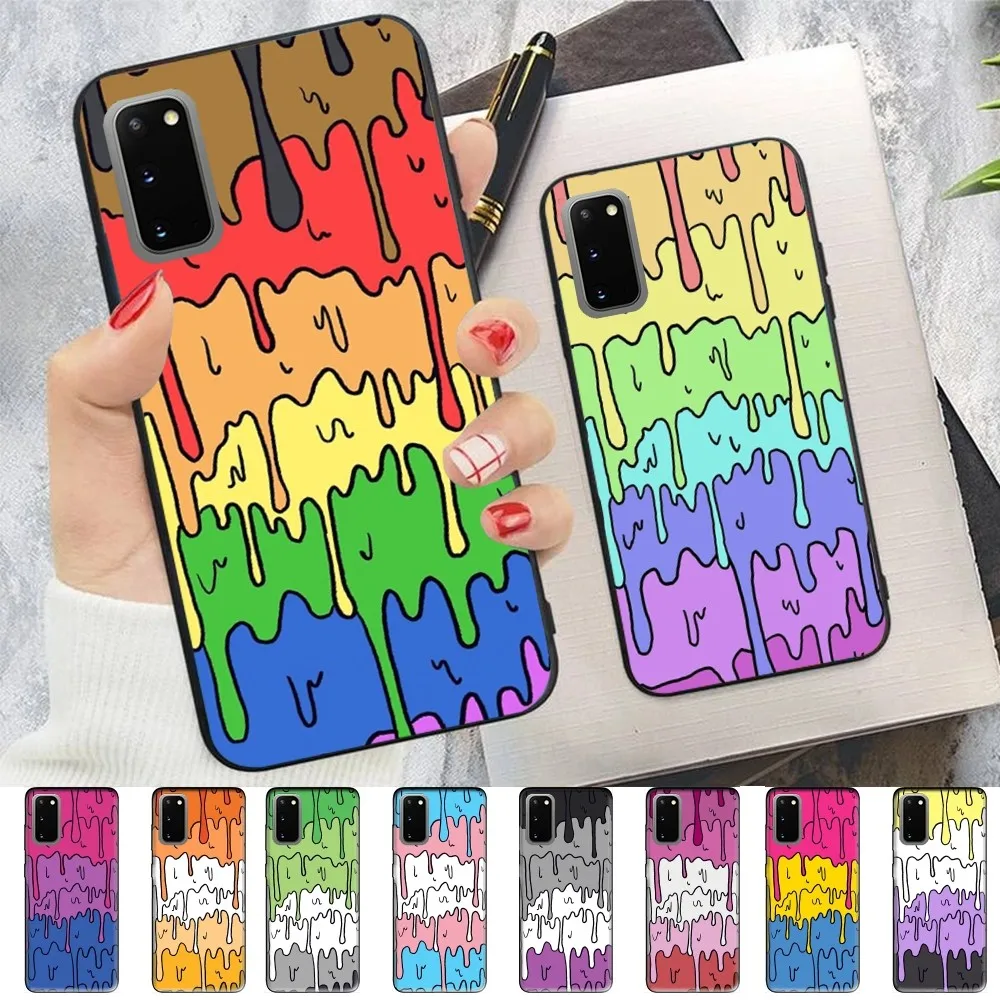 Pastel Kawaii Melting Trans Pride Lgbtq Custodia Per Telefono Per Samsung S 9 10 20 21 22 23 30 23Plus Lite Ultra Fe S10Lite Fundas