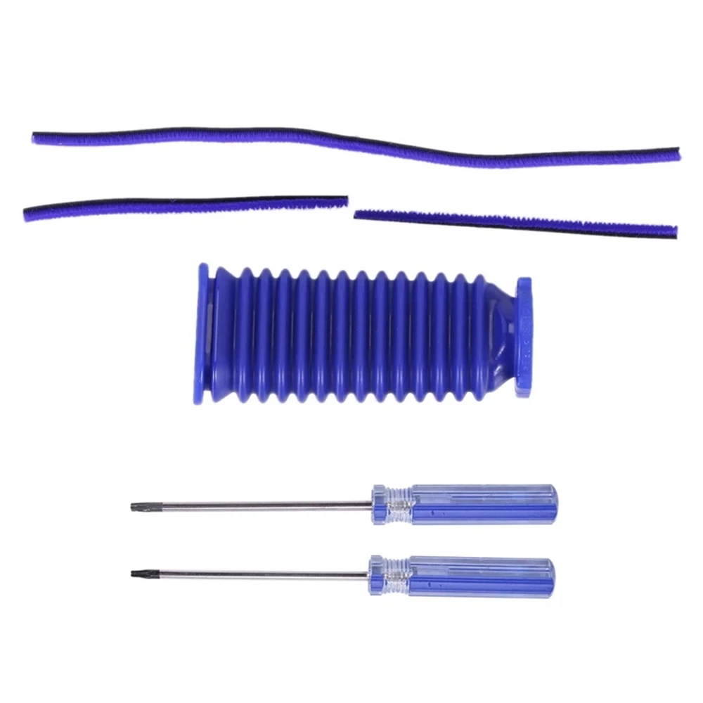 Per Dyson V7 V8 V10 V11 Aspirapolvere Soft Roller Head Soft Plush Strip Roller Aspirazione Tubo Blu