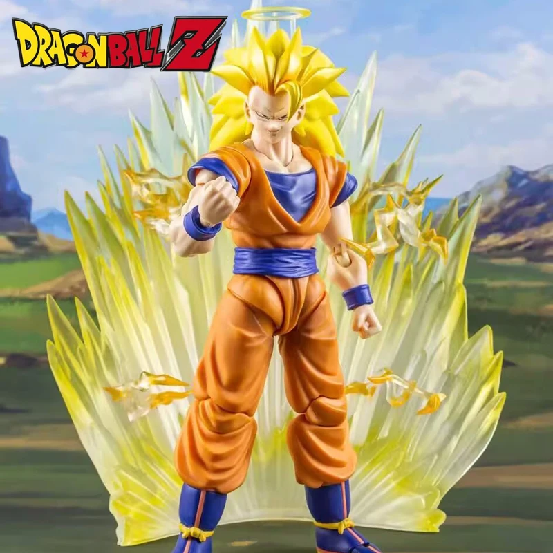 Dragon Ball Z Shf Action Figure Super Saiyan 3 Golden Storm Figurine Anime Ssj3 Collection Modello In Pvc Bambola Statua Giocattoli Per Bambini Regalo