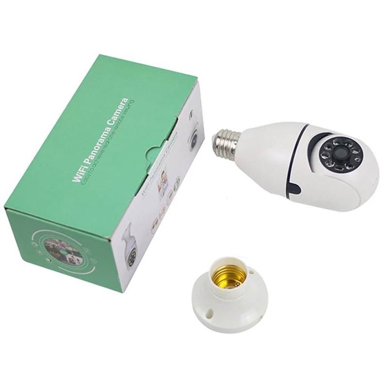5G Wifi Bulb Night Vision Camera Sorveglianza Full Color Automatic Human Tracking Video Security Monitor Cam
