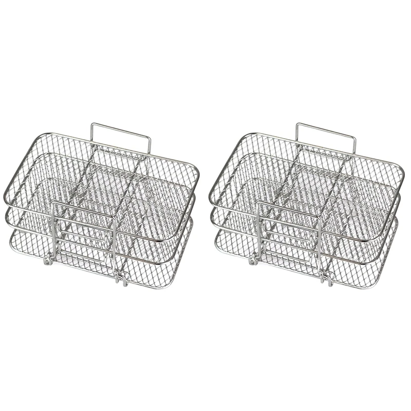 2X Friggitrice Ad Aria Per Ninja Dual Air Fryer 304 In Acciaio Inox Multi-Strato Disidratatore Rack Toast Rack Friggitrice Ad Aria