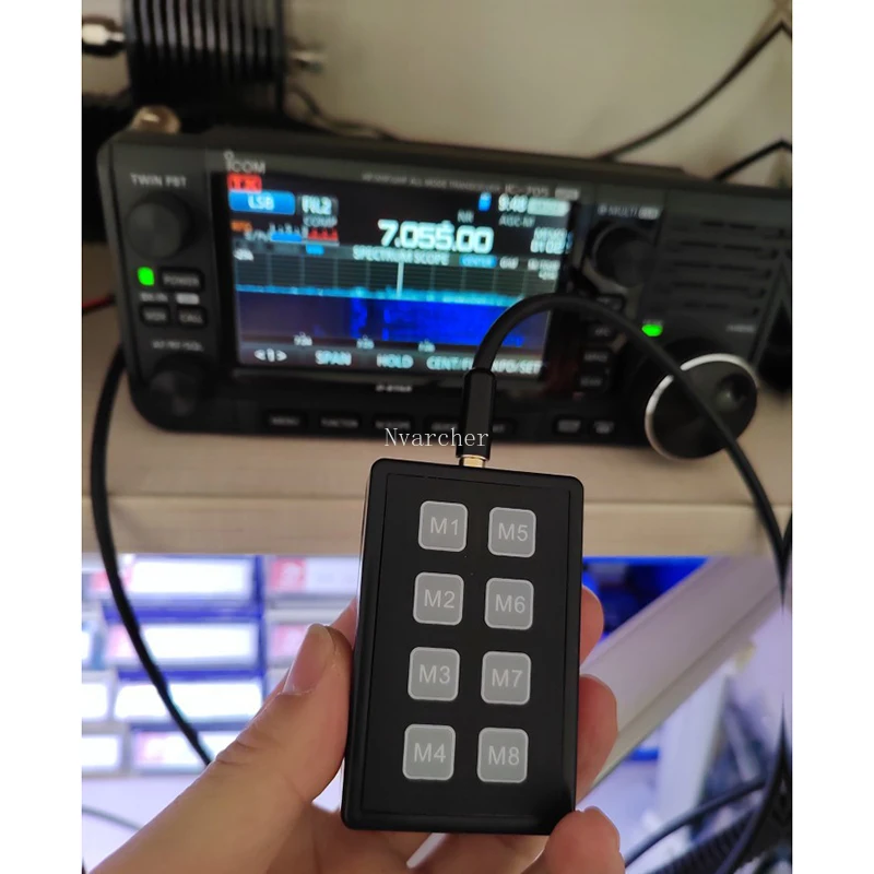 Nvarcher Icom Radio Esterno Tastiera Di Controllo Per Ic-705 Ic-7300 Ic-7100 Ic-7410 Ic-9700 Ssb Cw Modalità Rtty
