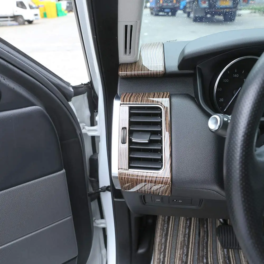 Sands Wood Grain Dashboard Side Decoration Cover Trim 1Pc Per Land Rover Range Rover Sport 2014-2017