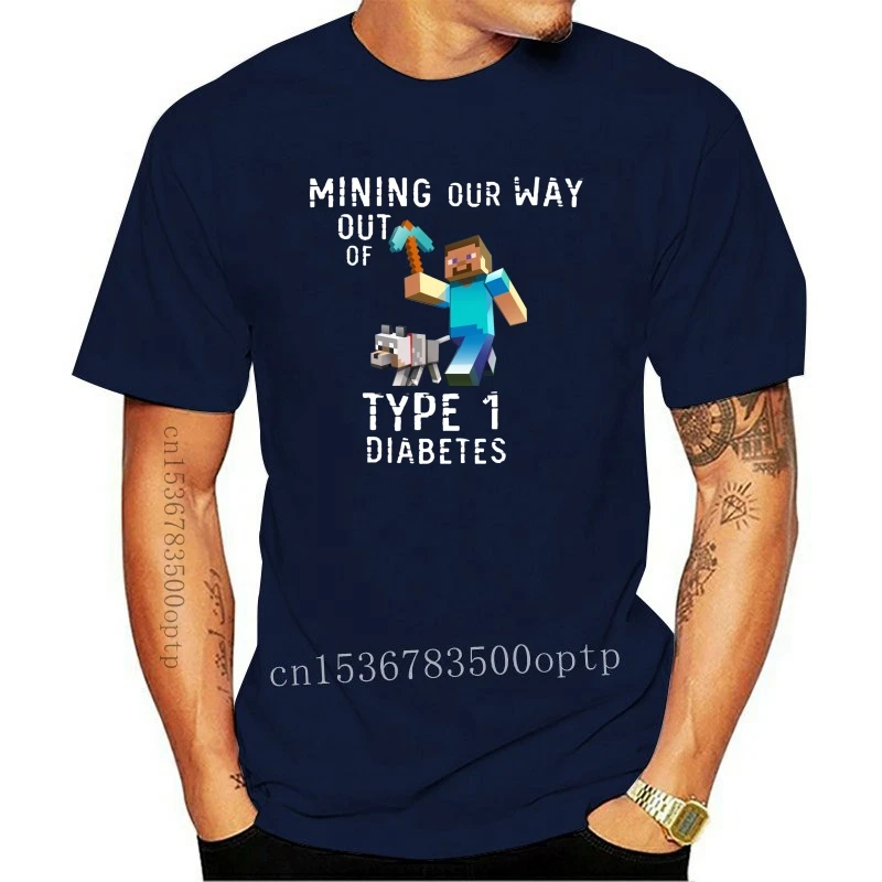 New Mining Our Way Out Of Type 1 Maglietta Per Il Diabete Tipo 1 Maglietta Per Il Diabete Wolf Steve Piccone Tipo 1 Diabete