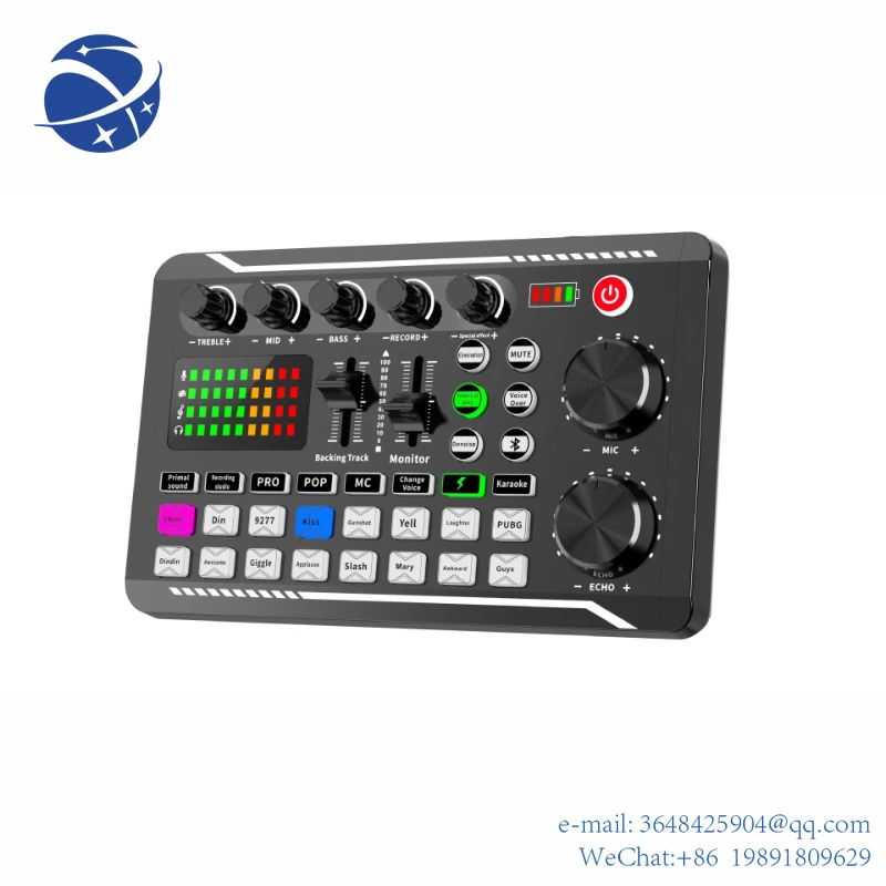 Yyhc Mixer Audio Live Sound Card Bm800 Mic Microphne Mobile Phone Voice Changer Karaoke Per La Registrazione Di Trasmissioni Ktv Game Music