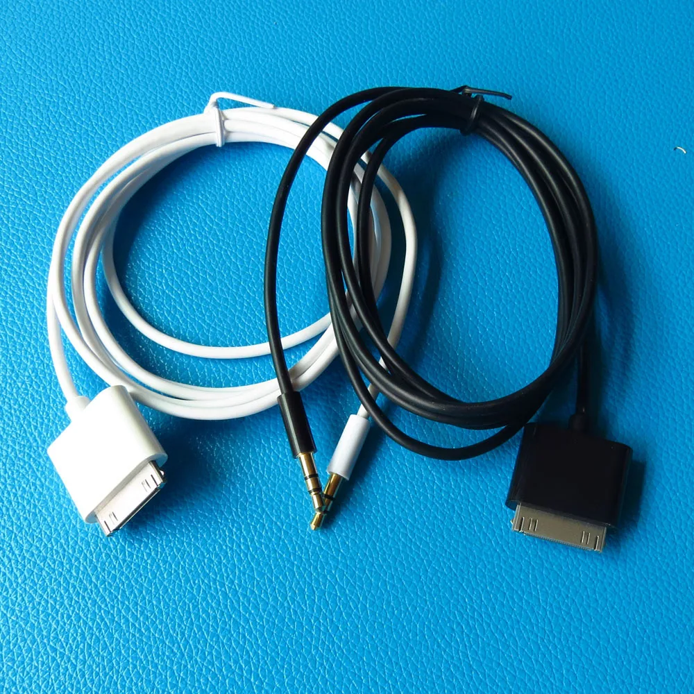 Connettore Dock A 30 Pin Maschio A Jack Maschio Da 3.5Mm Car Stereo Ausiliario Aux Audio Cavo Da 1.5M Per Apple Ipod Iphone Ipad