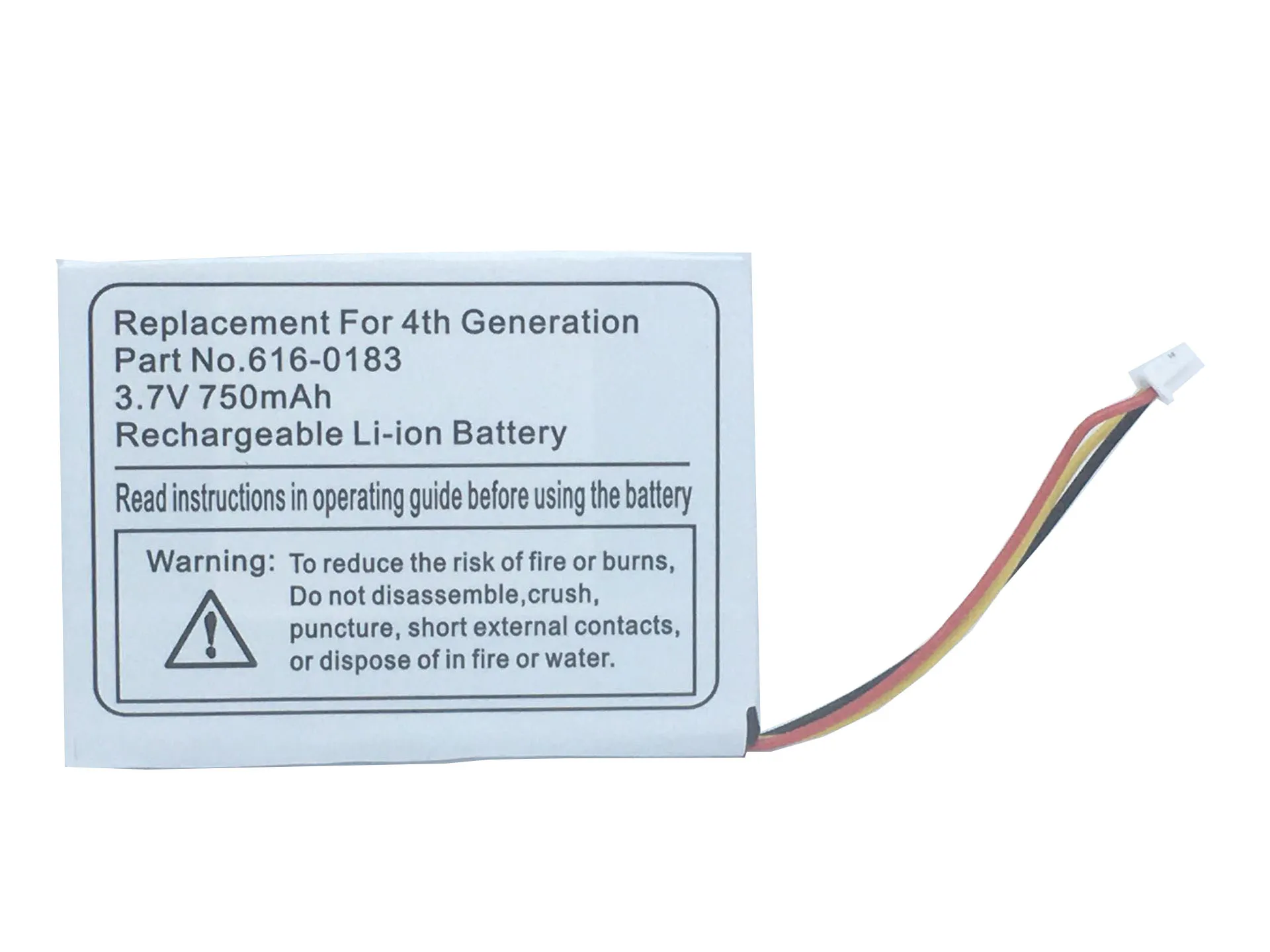Batteria 5Pcs 3.7V 750Mah 616-0183 Per Kit Di Strumenti Per Batterie Ipod 4A Generazione 20 40Gb