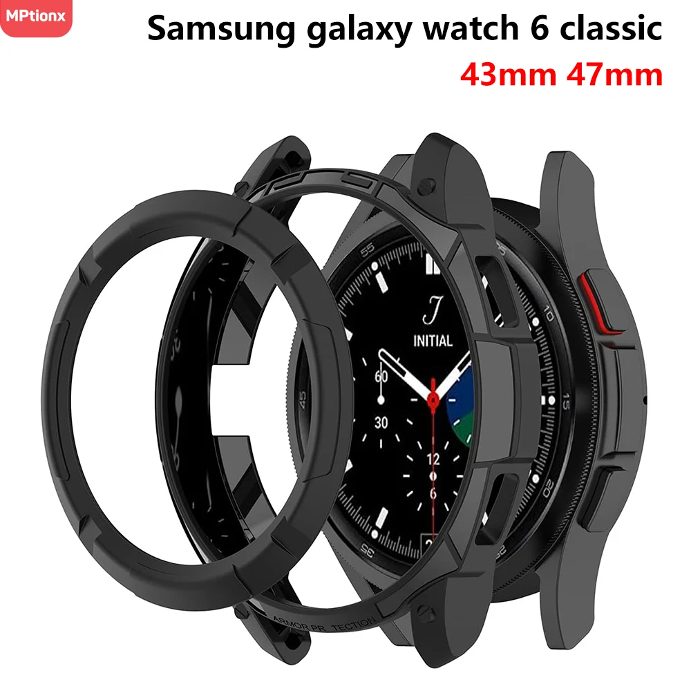 Custodia Per Samsung Galaxy Watch 6 Classic 43Mm 47Mm Cover Protettiva In Tpu Per Samsung Galaxy Watch 6 Classic 47Mm 43Mm Accessori