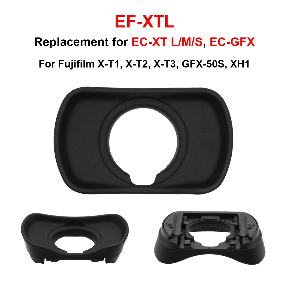 Oculare In Gomma Ef-Xtl Per Fujifilm X-T1,X-T2,X-T3,X-T4,Gfx-50S,Gfx100S,Xh1 Sostituisce Ec-Xt L/ Ec-Xt M/ Ec-Xt S/ Ec-Gfx