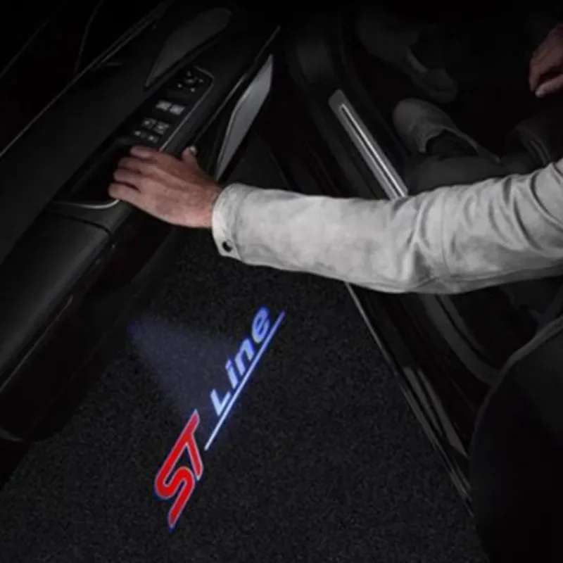 2 Pz Per Ford St Line Fiesta Ecosport Escort Mk3 Mk4 Mk5 Mk7 Focus Logo Led Car Door Welcome Lights Proiettore Laser Decor Lamp