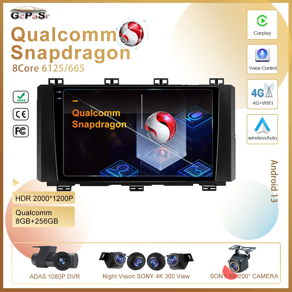Android 13 Qualcomm Per Seat Ateca Cupra 2016 - 2021 Autoradio 5G Wifi Stereo Multimedia Player Navigazione Gps Hdr Qled No 2Din