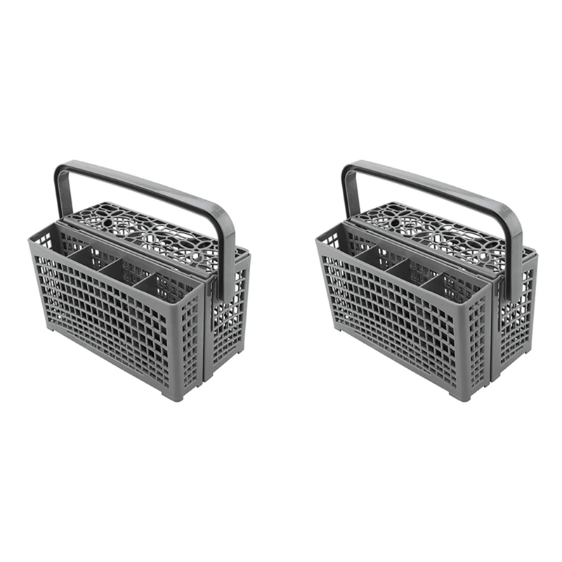 2X Cestello Portaposate Per Lavastoviglie Adatto Per Maytag/Kenmore/Whirlpool/Lg/Kitchenaid