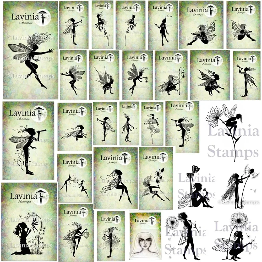 Woodland Sprite Fairy Couple Stamp Per Album Fotografico Scrapbooking Fai Da Te Goffratura Di Carte Di Carta Decorative