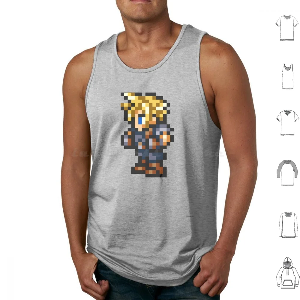 Cloud Sprite Canotte Gilet Senza Maniche Final Fantasy Record Keeper Ffrk Ff7 Vii Sprite Sprites Pixel 8 Bit 8Bit 8 Bit Retro