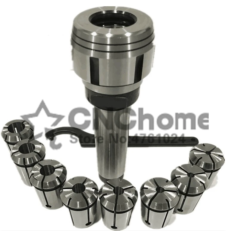Cono Morse Collet 8 Pcs & Mandrino Spanner Set Mt3 Tornio Utensili Di Fresatura 7316B