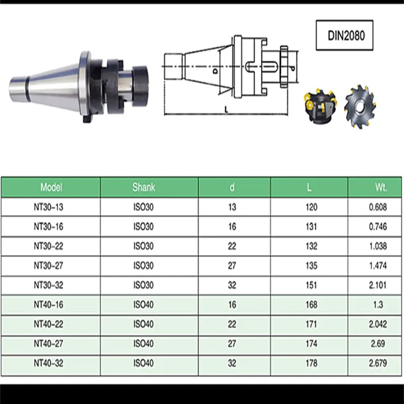 1 Pz Nt30 Nt40 Fmb22 Nt40 Fmb27 Fmb32 Fmb40 Combo Face Mill Arbor Shell End Mill Arbor Morse Taper Tool Holder