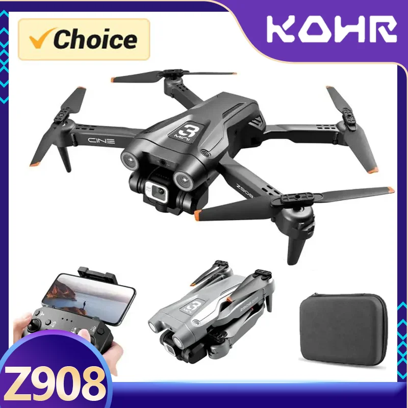 Tosr New Z908 Drone Brushless Professional Esc Dual Camera Optical 1080P Hd 2.4G Wifi Fpv Evitamento Ostacoli Quad Toys Regali