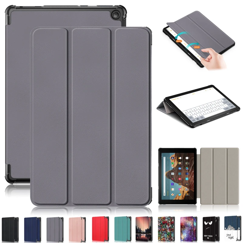 Per Fire Hd 10 2023 Custodia 10.1 "Cover Intelligente In Pelle Magnetica A Tre Ante Per Amazon Fire Hd 10 Case 2023 Fire Hd10 2023 Cover Funda