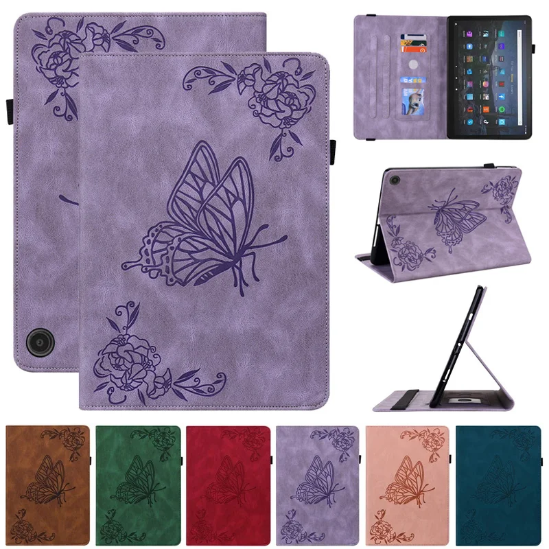 Per Amazon Fire Max 11 Case 2023 Emboss Butterfly Wallet Stand Cover Per Fire Max 11 Case Per Fire Max 11 Amazon Tablet Coque