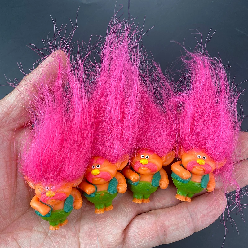 1 Pz Anime Action Figure Kawaii Trolls Dolls Capelli Colorati Modelli Di Troll Originali Giocattoli Per Bambini Regalo Per Bambini Nostalgico Adulto