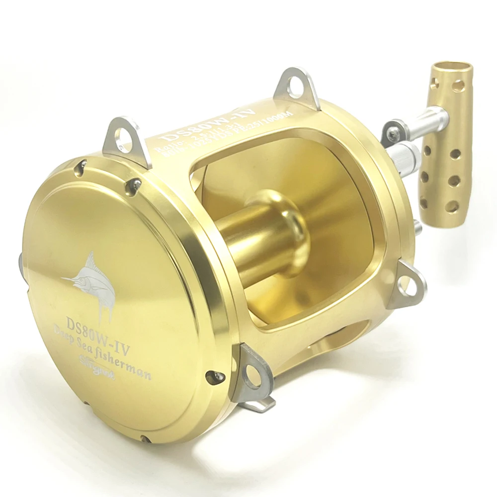 Pesca In Mare Jigging Basso 80W Big Wrap Tamburi Reel Forniture Ocean Tonno Coil Windlass Goods Trolling Brake Tackle Professional 2023
