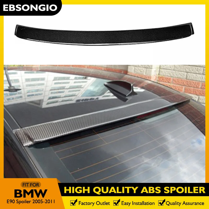 E90 Alzacristallo Spoiler Ala Posteriore Tronco Labbro Accessori Auto Car Styling Per Bmw E90 Serie 3 320I 320D 2005-2011 Spoiler Superiore