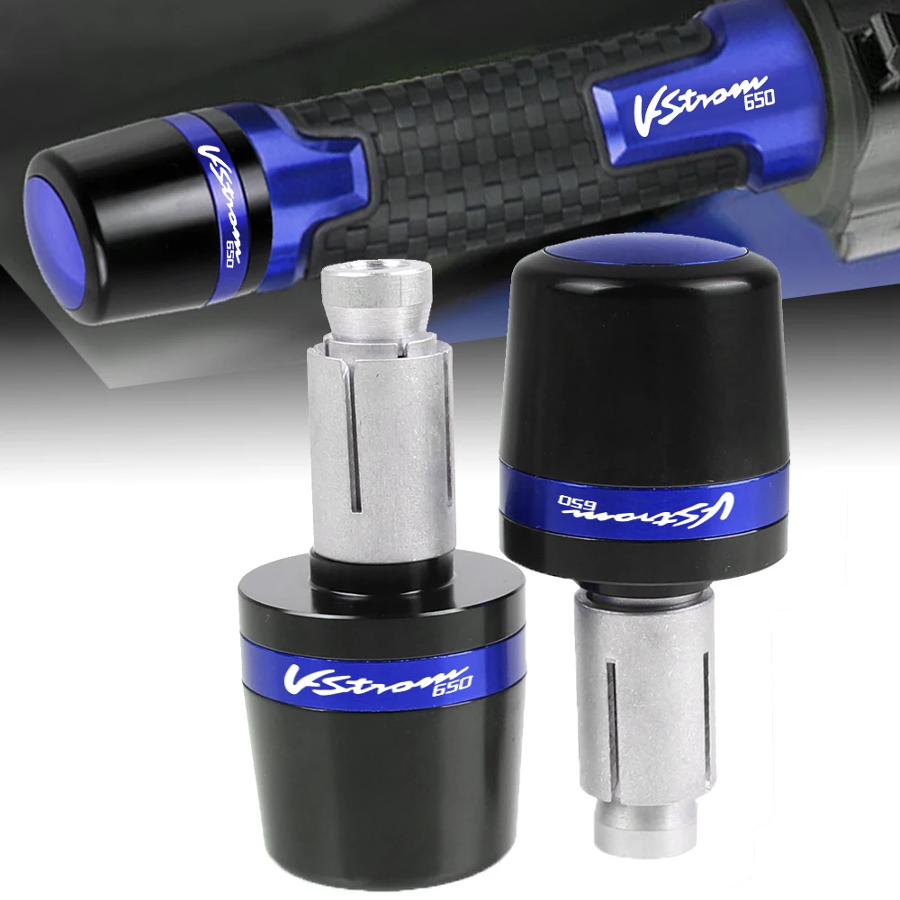 For Suzuki Vstrom650 Motorcycle Accessories 22Mm Handlebar Grip Cap End Plug Vstrom 650 Dl650 2011 2012 2013 2014 2015 2016 2017