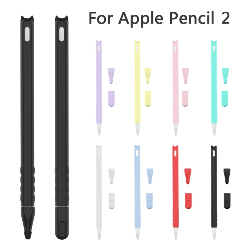 Custodia Per Apple Pencil Custodia Protettiva In Silicone Morbido Di Seconda Generazione Stylus Touch Pencil Per Apple Pencil 2 Cover Accessories