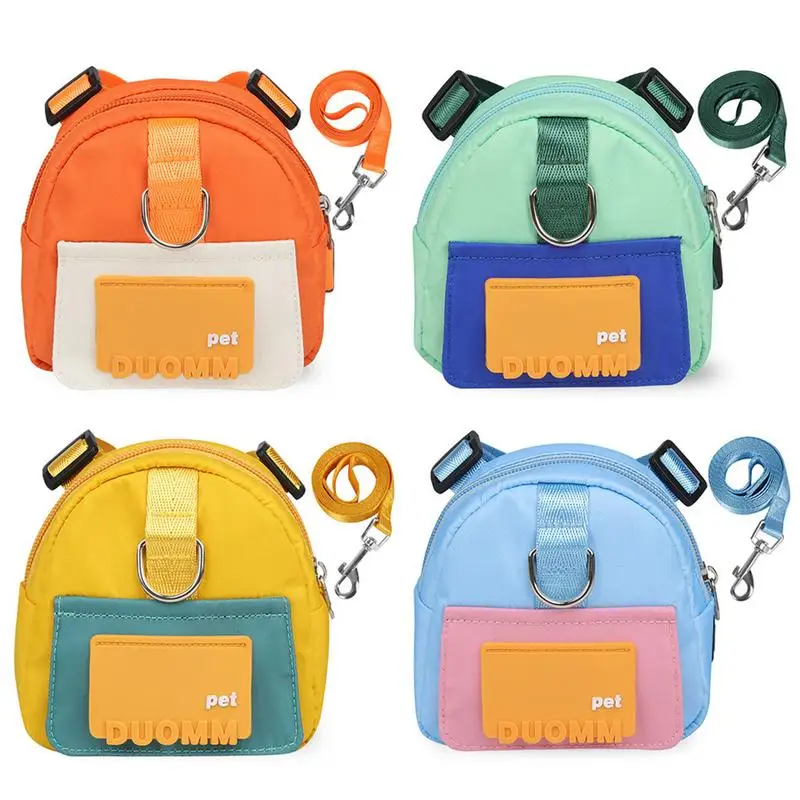 Zaino Per Cani Con Lea-Sh & Poop Bag Adventure Buddy Zaino Comoda Imbracatura Per Cani Con Borsa E Lash Walk Viaggio Hi-Ke Con Facilità