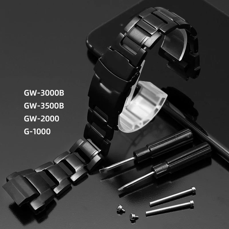 Cinturino In Acciaio Inossidabile Per Casio G-Shock Series 5121 Gw-3000/3500/2000 G-1000 Cinturino Per Bracciale Con Catena Per Orologi Di Alta Qualit