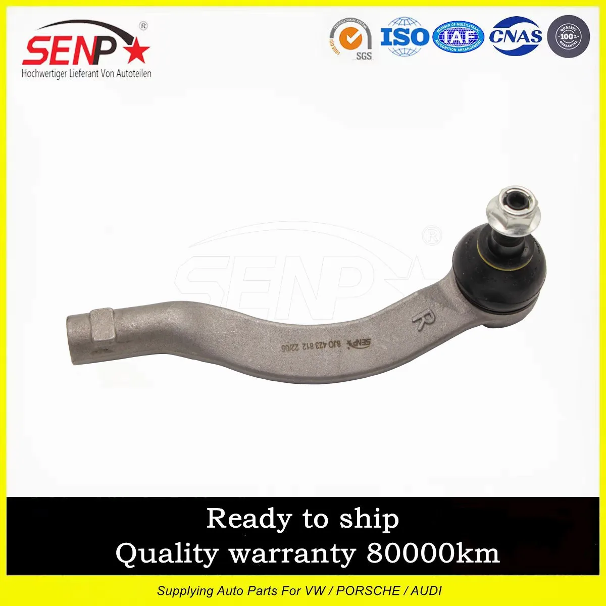 Oem 8 S0 423 812 Senp Ricambi Auto Di Alta Qualità Estremità Tirante/Destra Misura Per Audi Tt/Tts Coupe/Roadster 15-8 S0423812