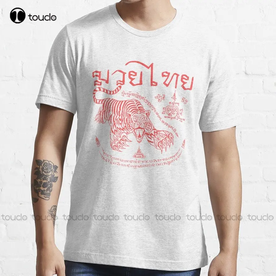 Muay Thai - Tiger Leap (Suea Phen) Trending T-Shirt Beach Shirt Custom Aldult Teen Unisex Digital Printing Tee Shirts Xs-5Xl Nuovo