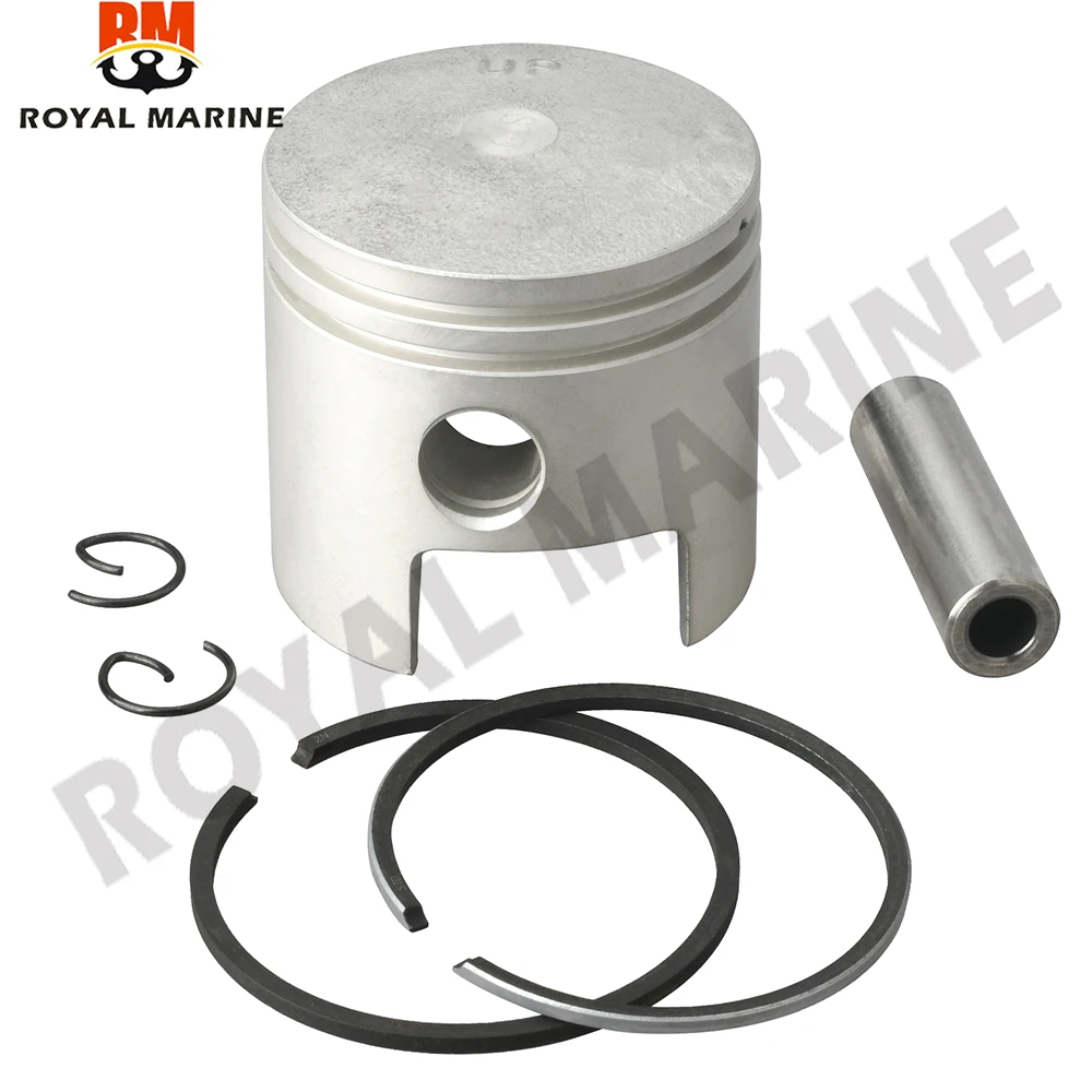 Set Fasce Elastiche Kit Pistone 677-11631 677-11630 647-11610 Fit Yamaha Fuoribordo 5Hp - 8Hp 50Mm Parti Del Motore Della Barca