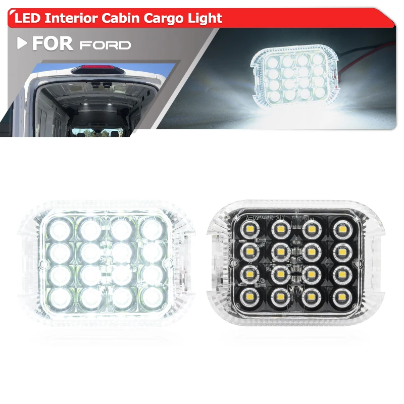 Per Ford E-Transit 2022 + Transit Mk6 Mk7 Mk8 Transit Custom/Courier/Connect 150 Led Interior Cabin Van Cargo Area Trunk Light