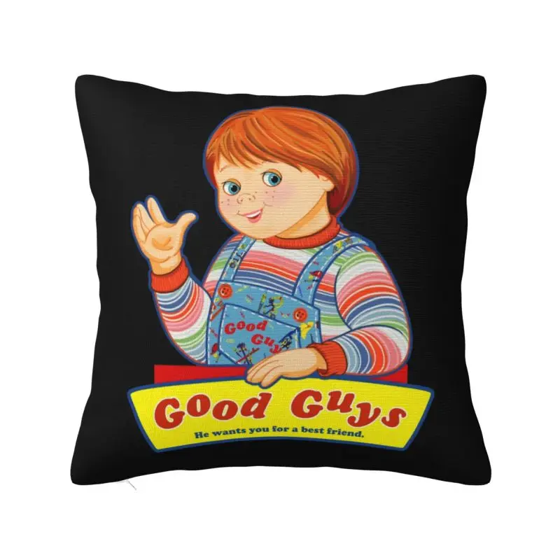 Good Guys Chucky Art Modern Throw Pillow Covers Home Decor Children'S Play Doll Chair Cushion