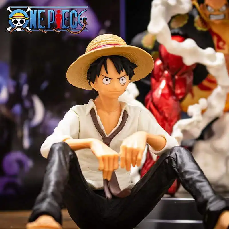 10Cm One Piece Anime Figure Monkey Rufy Doll Action Model Kit Di Giocattoli Regalo Di Natale